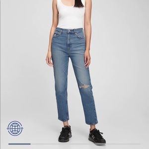 Straight leg distressed jeans- Gap